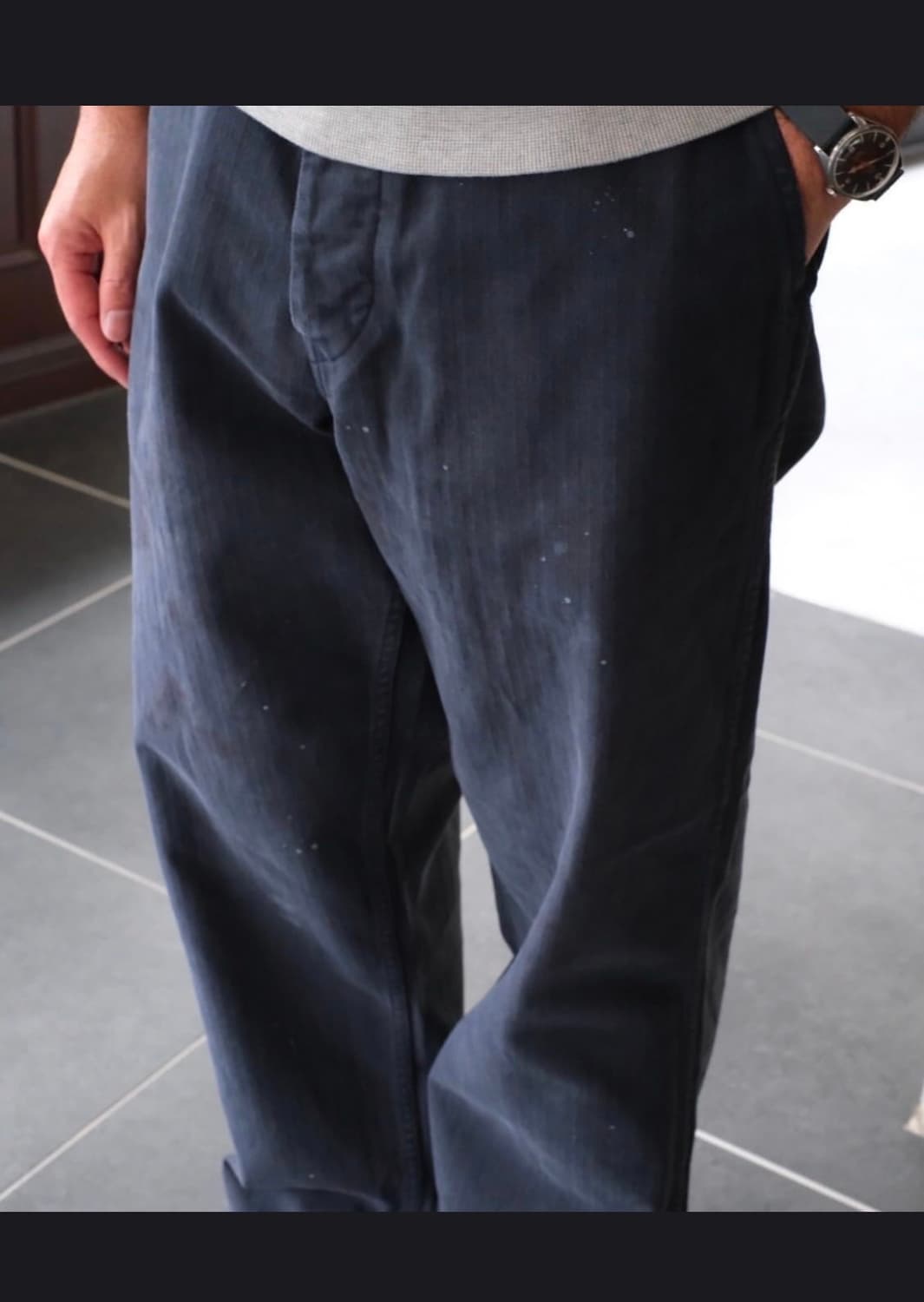 헤릴 usmc hbt pants 네이비 4사이즈 상품이미지5