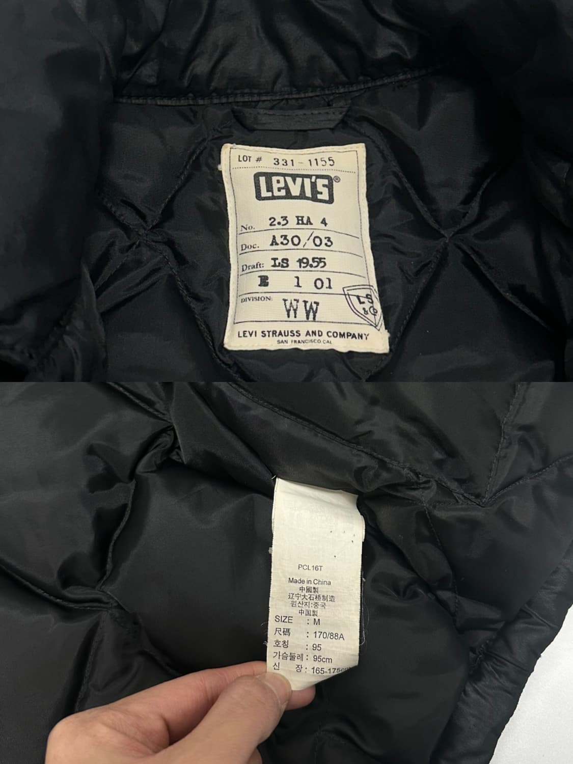 리바이스 웨스턴 덕다운 패딩 셔츠 자켓  상품이미지9