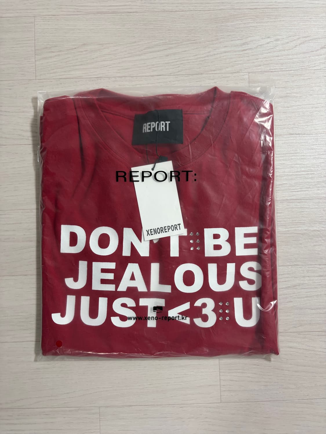 이상원 착용🔥 제노리포트 반팔티 DON'T BE JEALOUS TEE 상품이미지3