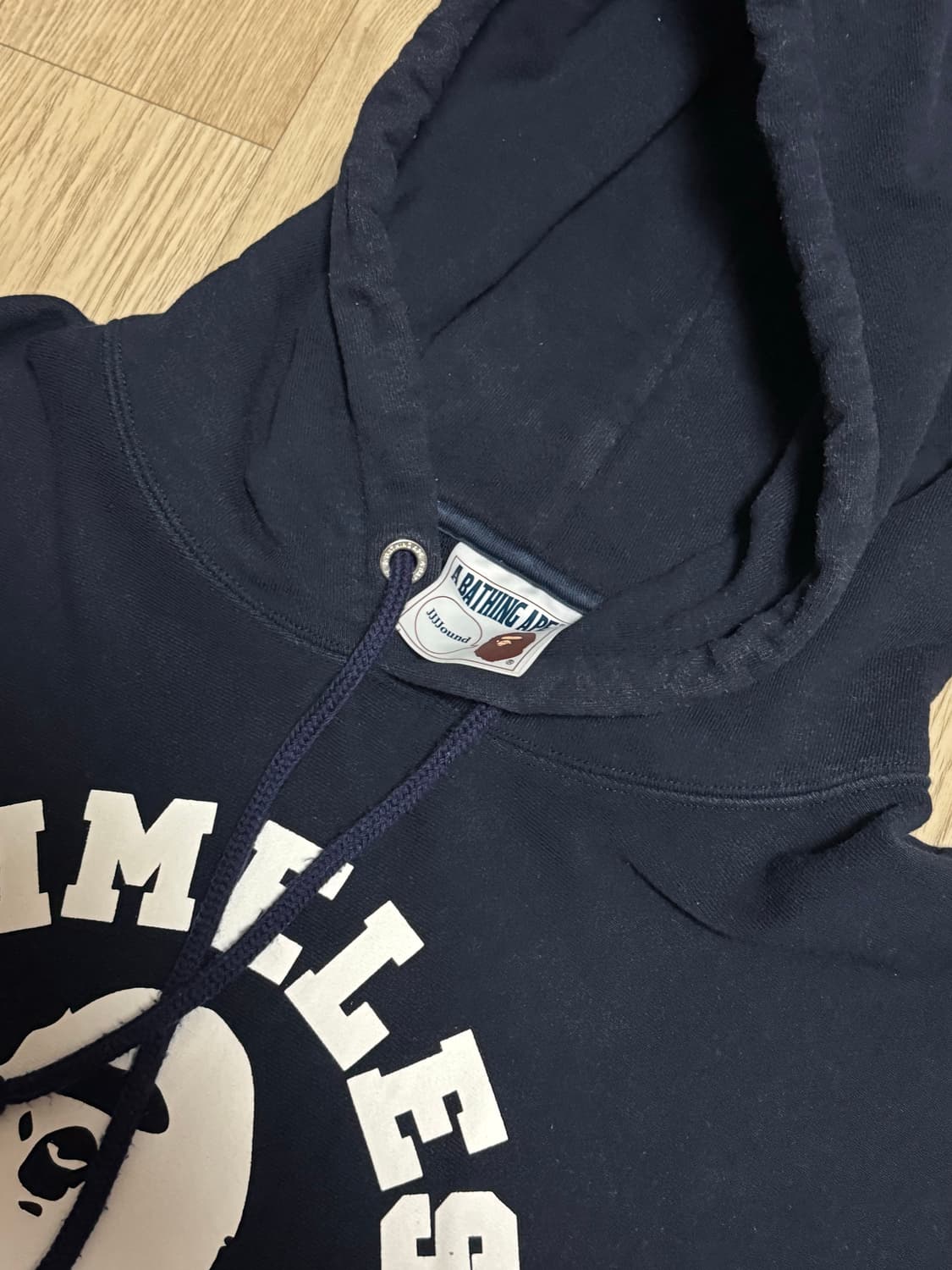 JJJJound 자운드 베이프 후드 네이비 상품이미지4