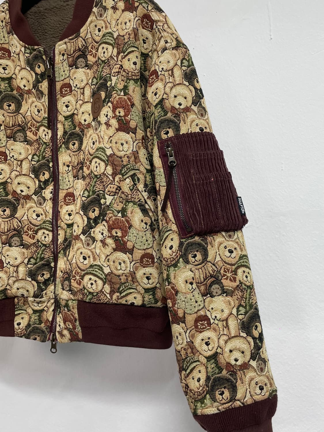 스컬프터 테디베어 곰돌이 리버시블 자켓(on.223) 상품이미지4