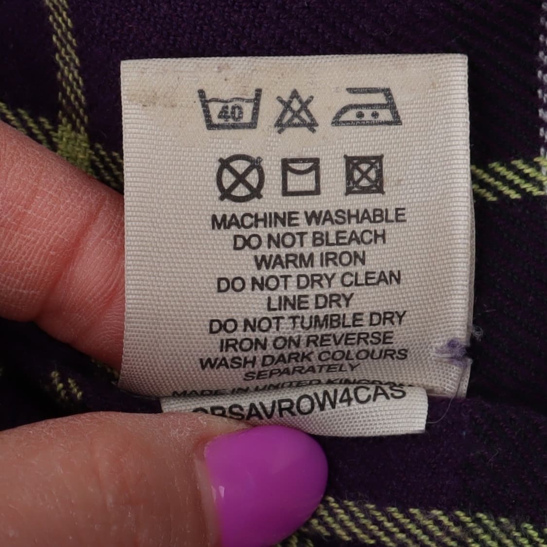 버버리 런던 퍼플 노바체크 셔츠 상품이미지10