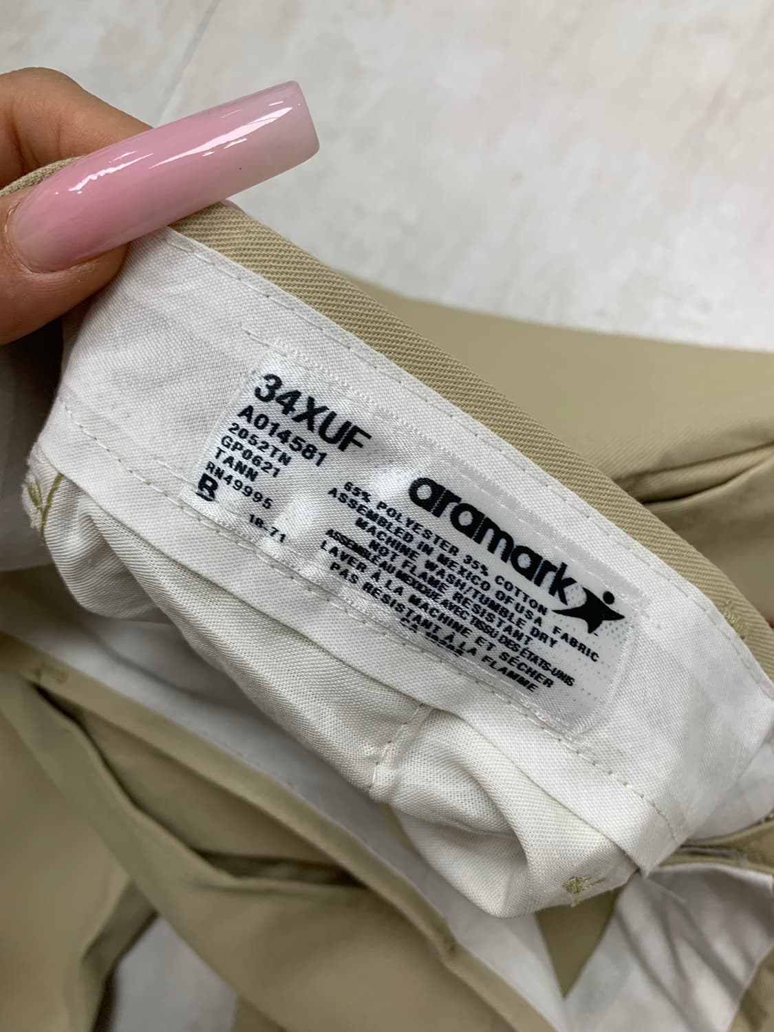 Aramark 베이지 카고팬츠 #698 상품이미지5