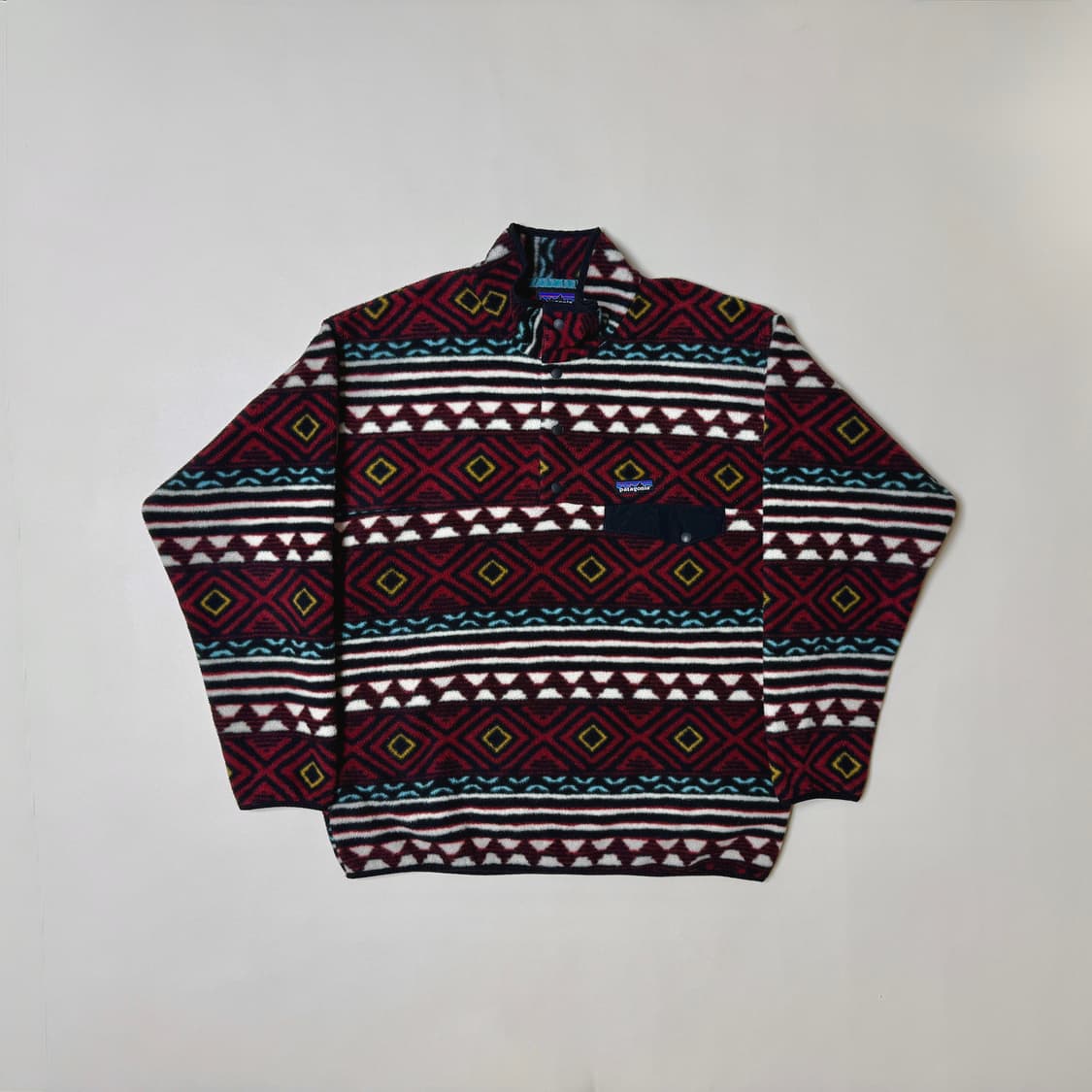 [L] 파타고니아 신칠라 플리스 후리스 아즈텍 패턴 상품이미지1