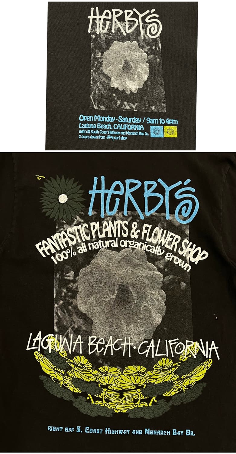 스투시 허비스 다이드 반팔티 블랙 M #csz3925 상품이미지8