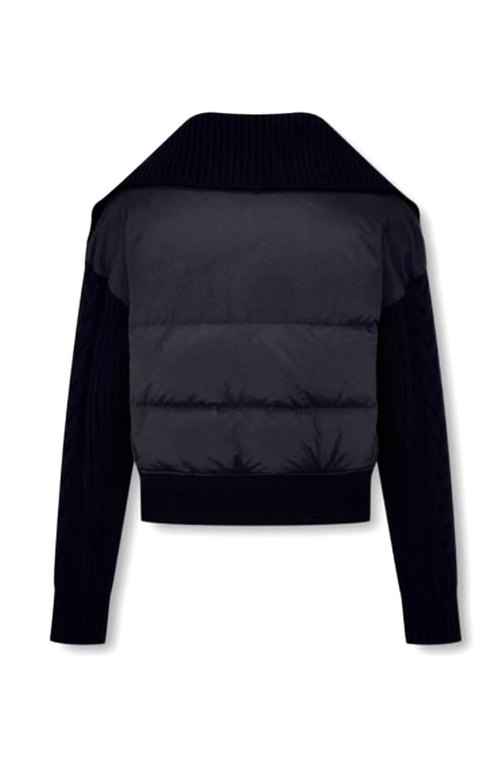 보브 니트 나일론 믹스 다운 자켓 상품이미지1