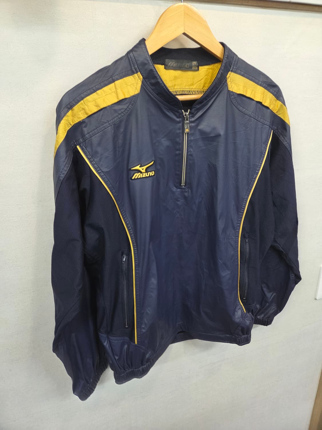 미즈노 베이스볼 웜업 반집업 자켓 m 상품이미지5