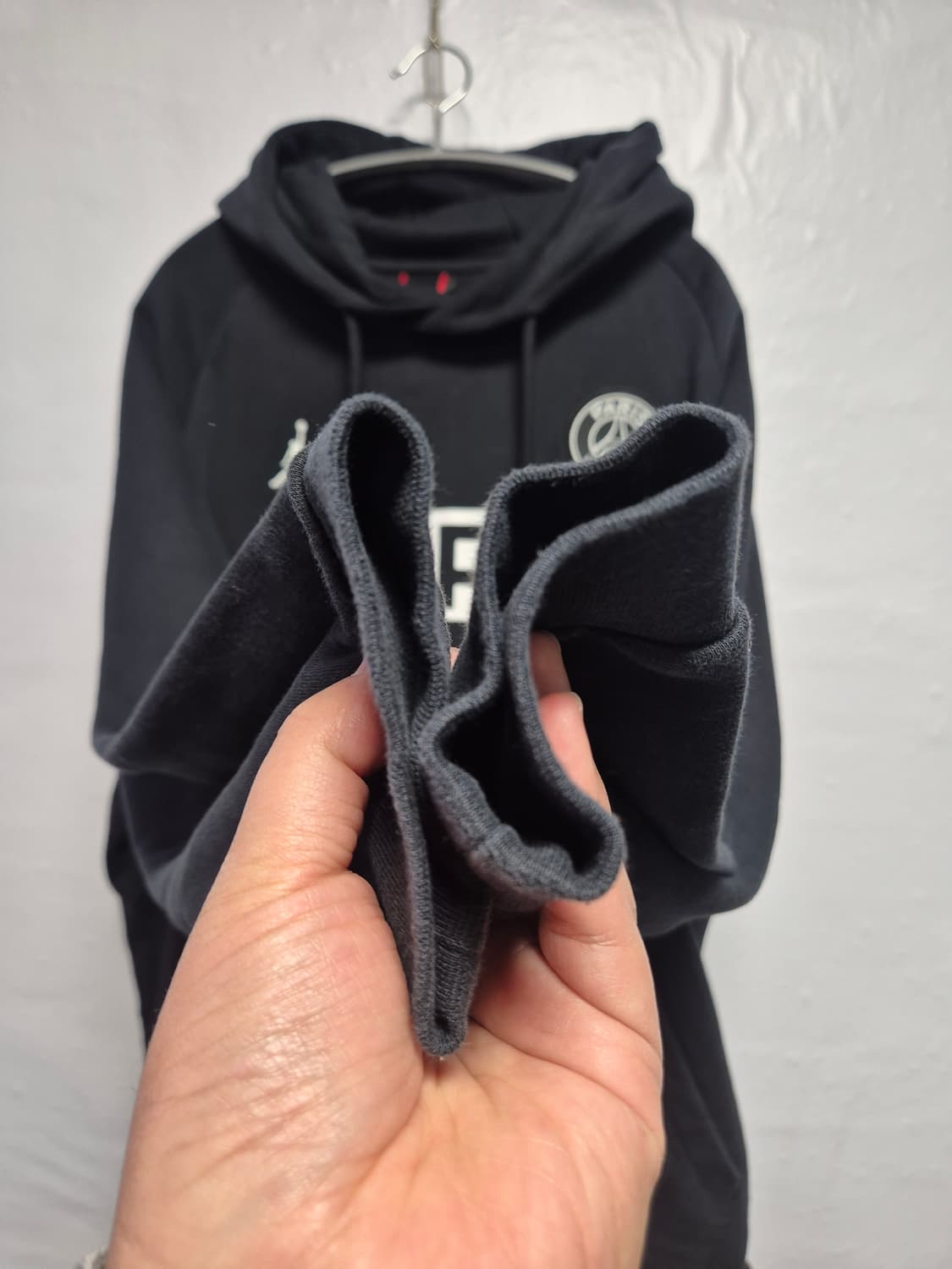 조던 파리 생제르맹 블랙 후드티 XXL사이즈(상태A급) 상품이미지5