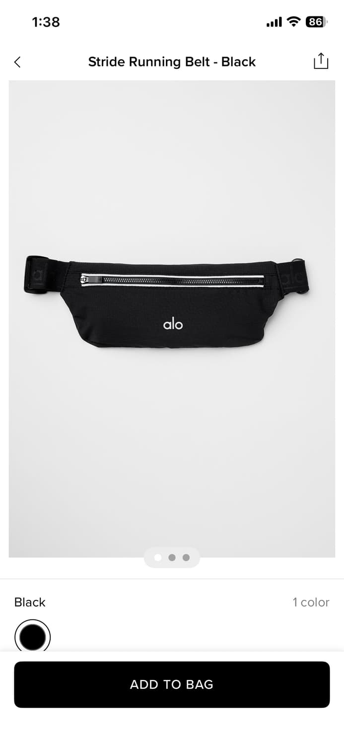 Alo yoga 알로 러닝벨트 상품이미지1