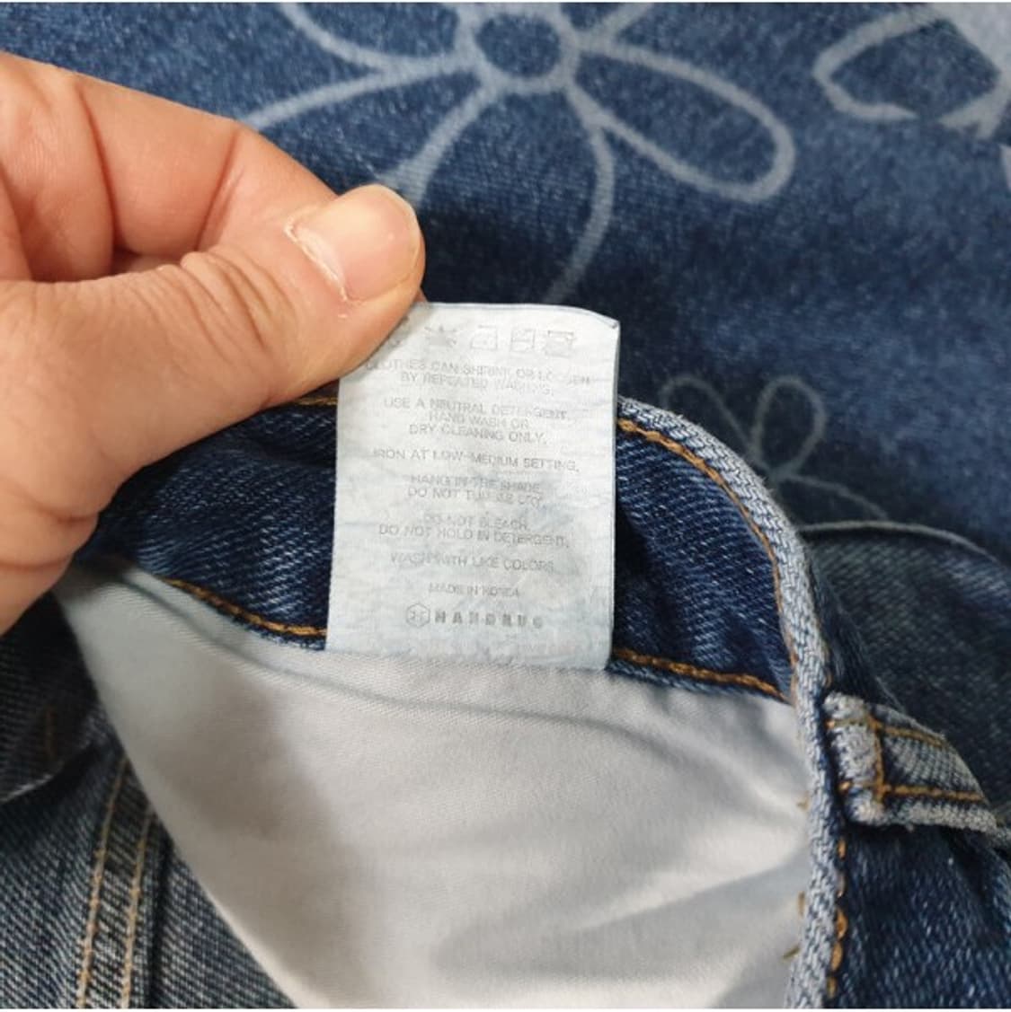 아카이브볼드 플라워 데님팬츠 30 상품이미지6