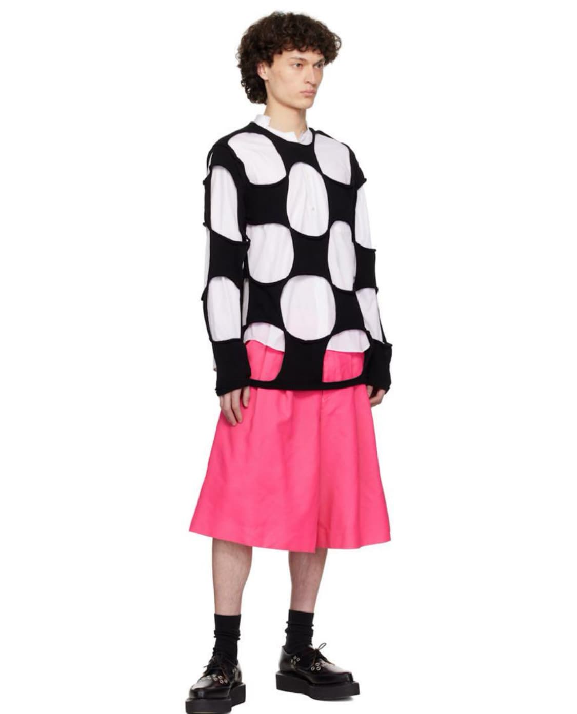 commdesgarcons homme plus 25ss 핑크 니트 M 상품이미지2