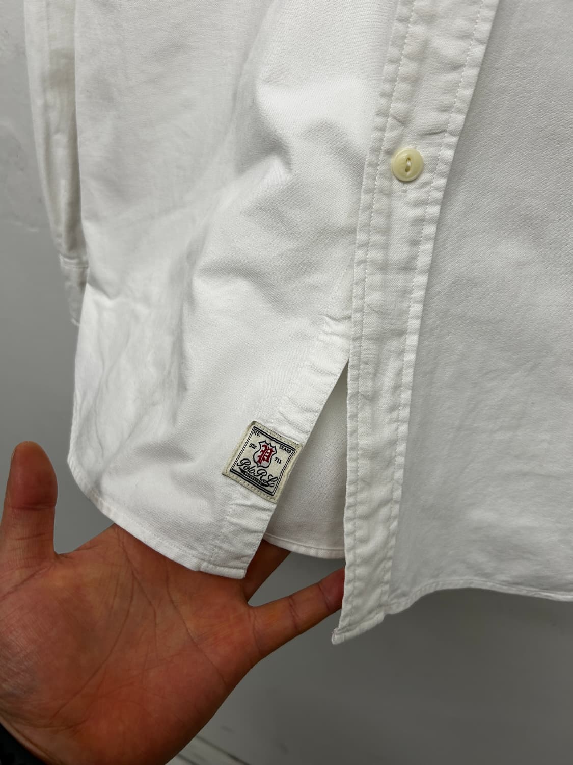 폴로 랄프로렌 화이트 해골 와펜 셔츠 상품이미지3