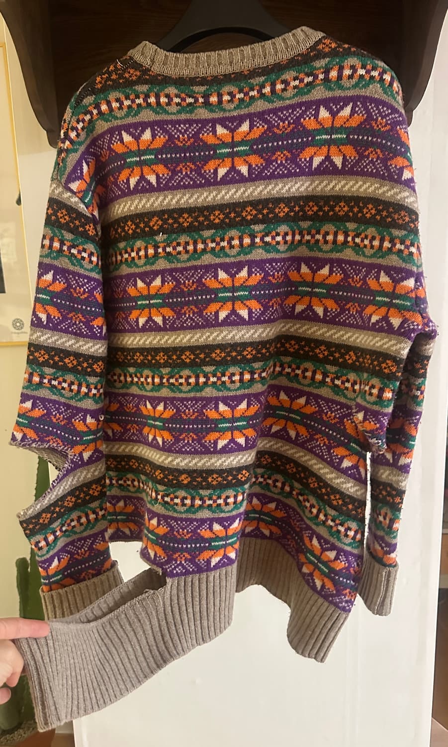 INSCRIRE 인스크리어 패턴 울 스웨터 (F) 상품이미지6