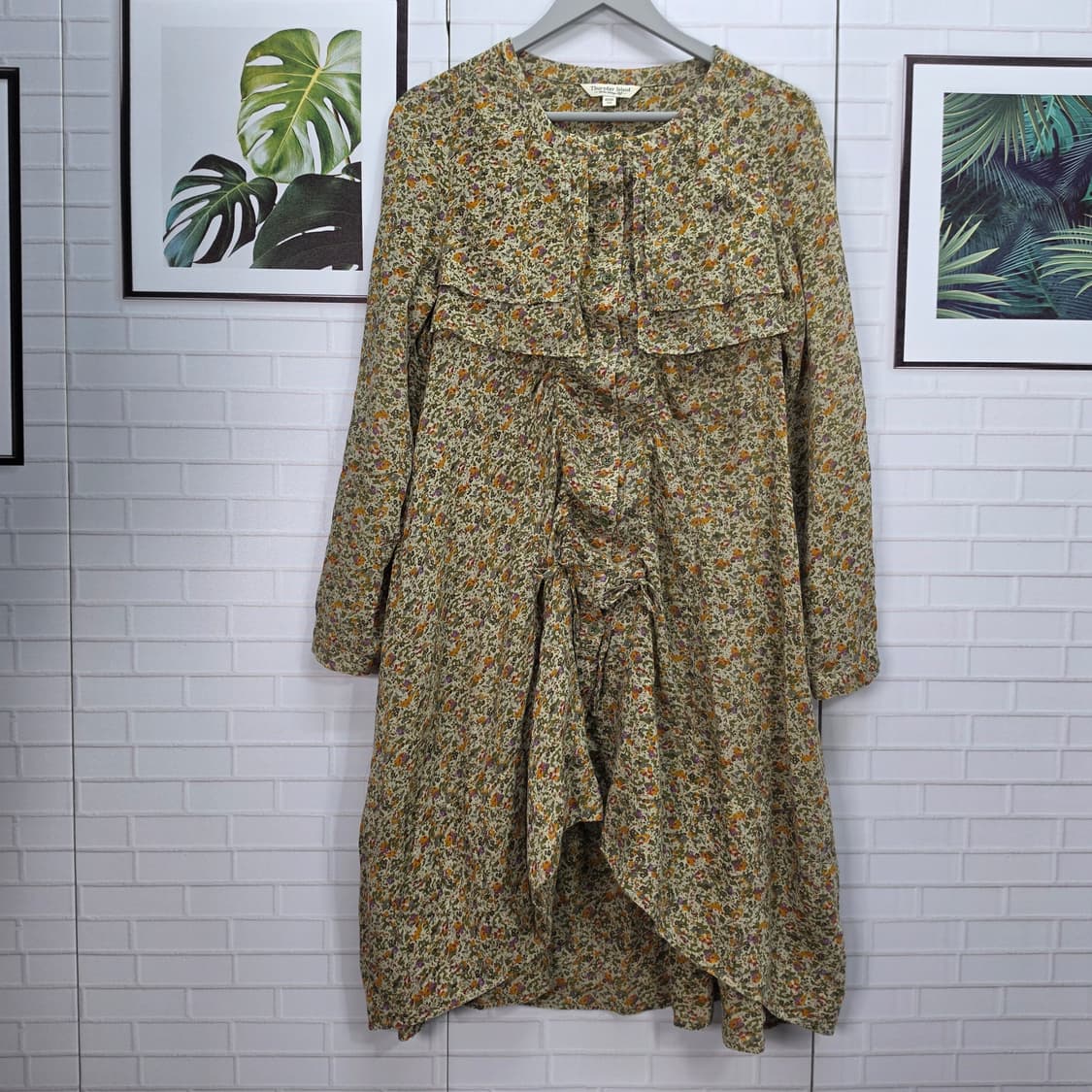 써스데아일랜 잔 꽃무늬 미디 원피스 90(M)사이즈 상품이미지2