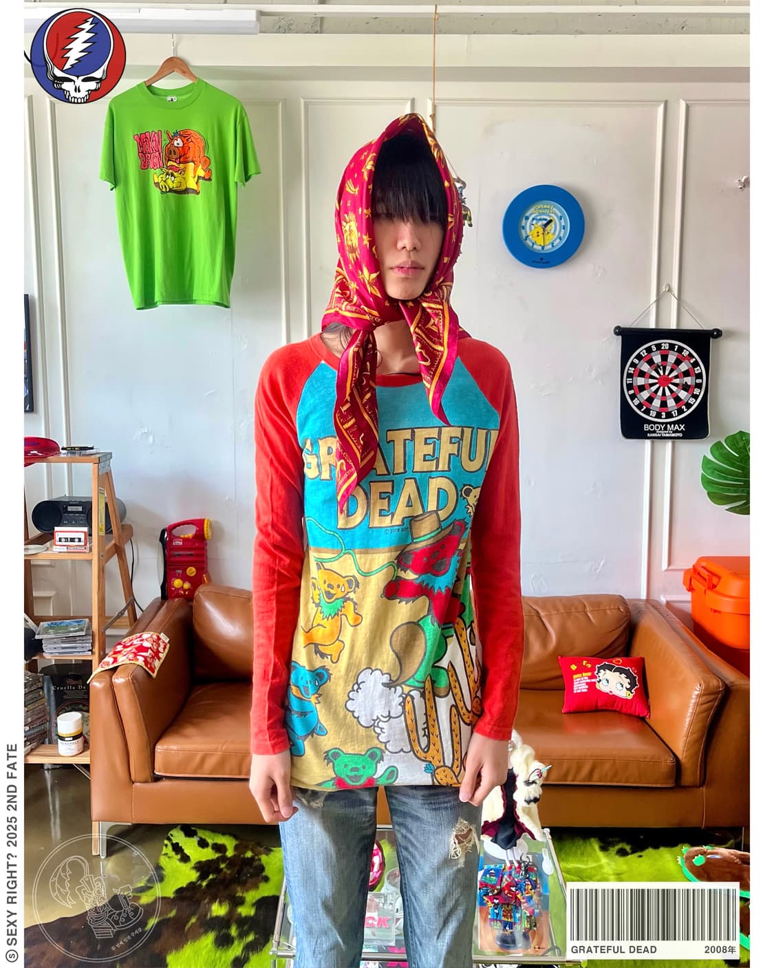 2008年 Grateful Dead Vintage Long-Sleeve 상품이미지1