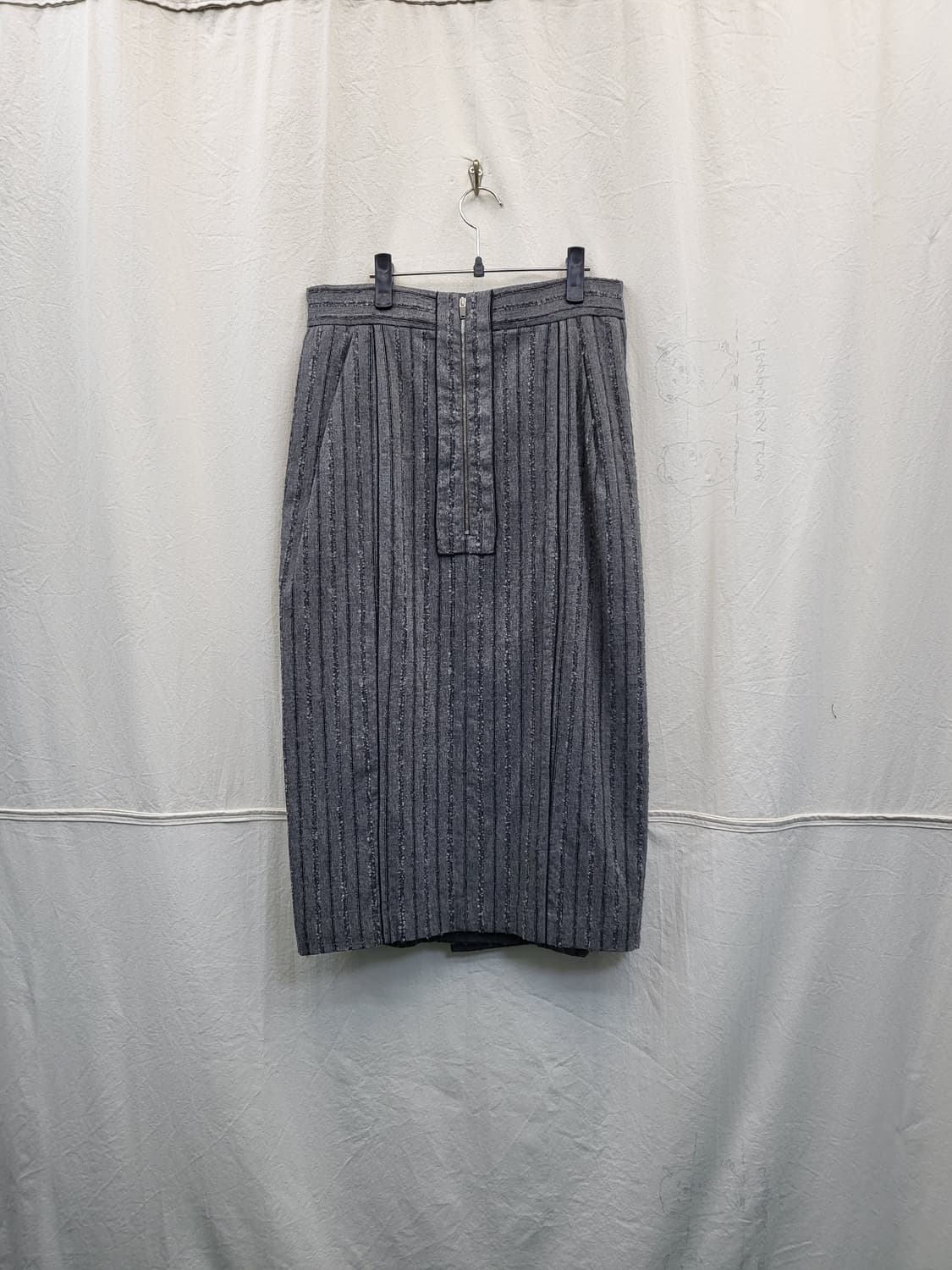 MICHAA 스트라이프 미디 스커트 상품이미지2