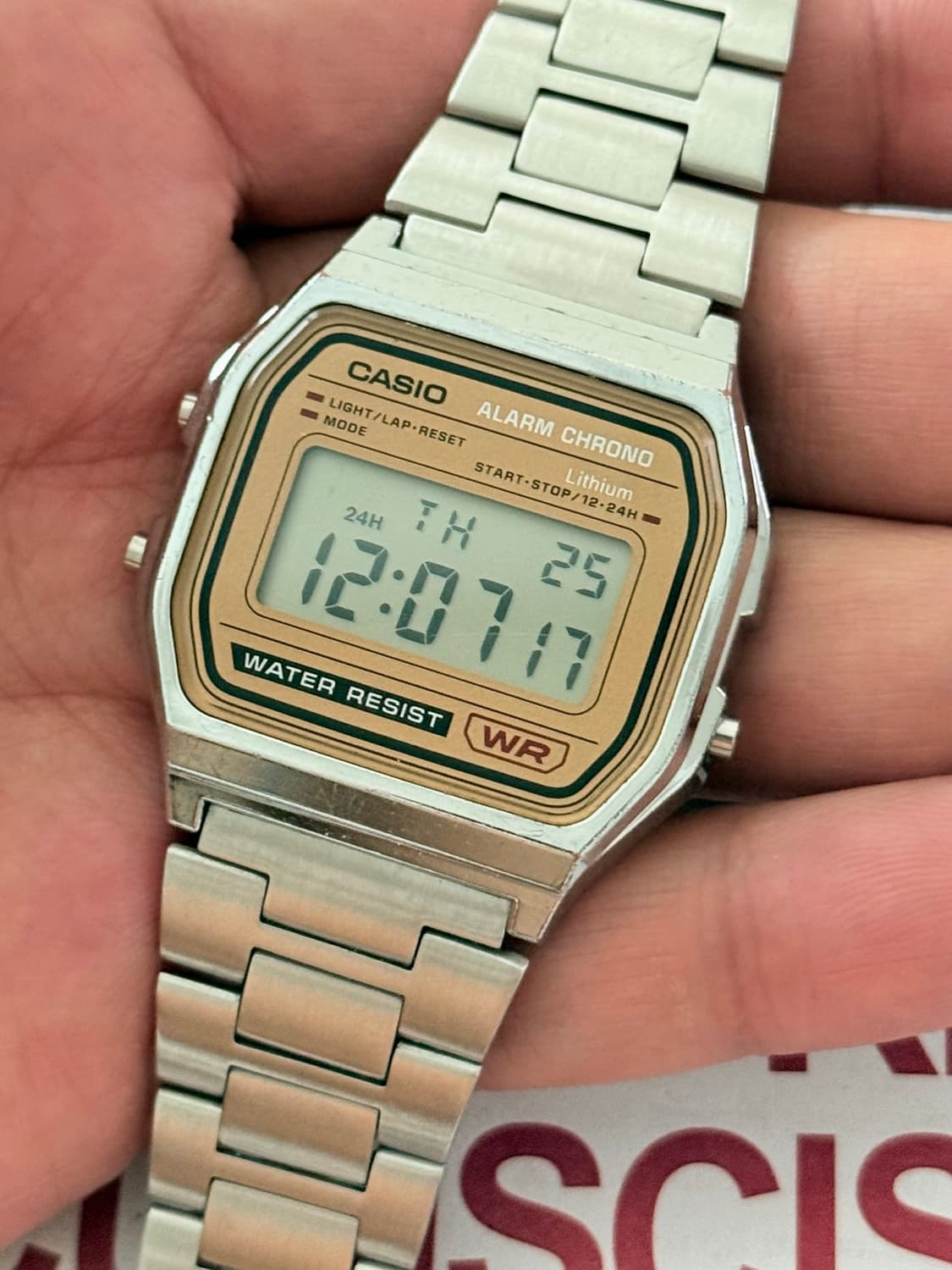 Casio 카시오 디지털 알람 크로노 그래프 메탈 1989 상품이미지3