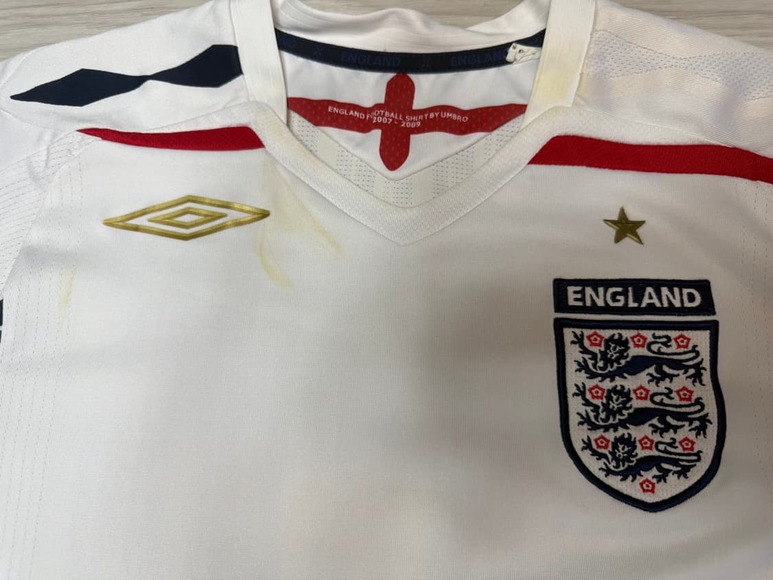 [S] 엄브로 잉글랜드 국대 07-09 홈 노마킹 유니폼 상품이미지4