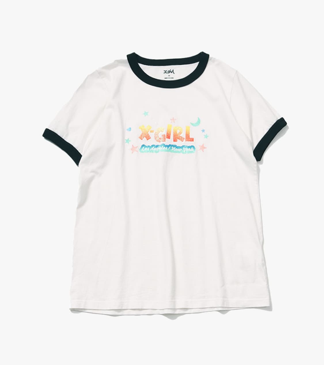 X-GIRL - LOGO RINGER T SHIRT 상품이미지1