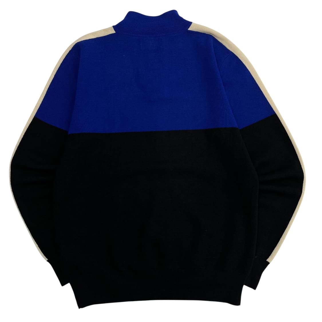 폴로 랄프로렌 성조기 블루 배색 블랙 니트 반집업 XL 상품이미지4