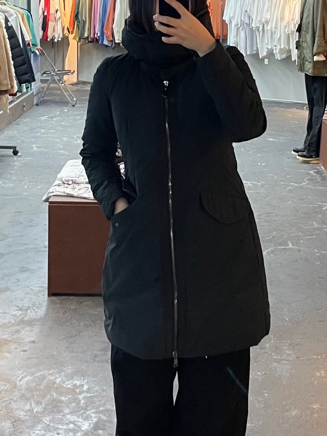 몽클레르 구스 블랙 롱패딩 H1500 상품이미지1