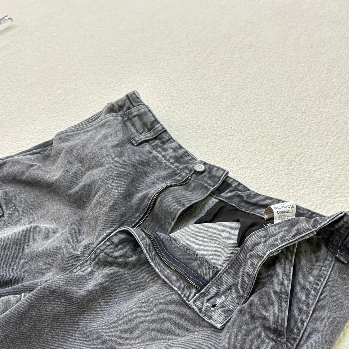 34 무신사스탠다드 카고 와이드 팬츠 0310E 상품이미지4