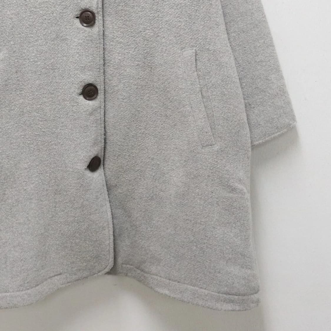 사만사모스2 그레이 후드 울 혼방 코트 60641 상품이미지4