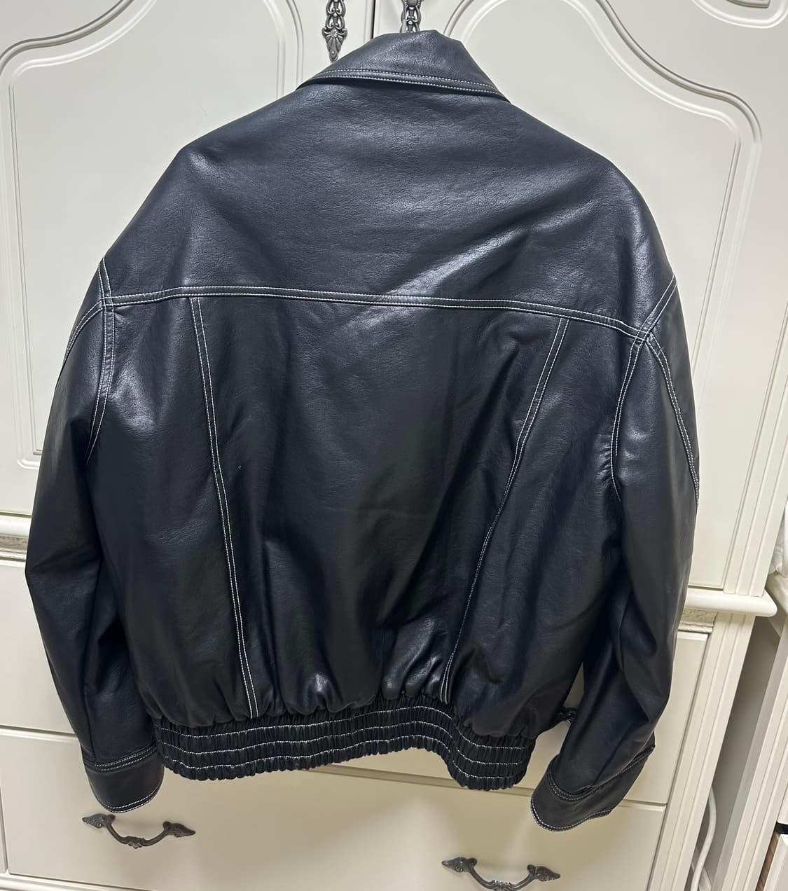 라퍼지스토어 파이핑 레더자켓 가죽점퍼 상품이미지3