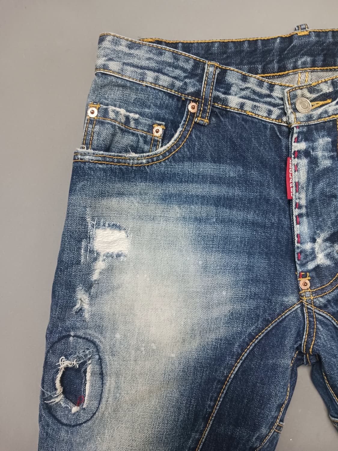 [30] 디스퀘어드2 미니포켓 바이커진 청바지 상품이미지2