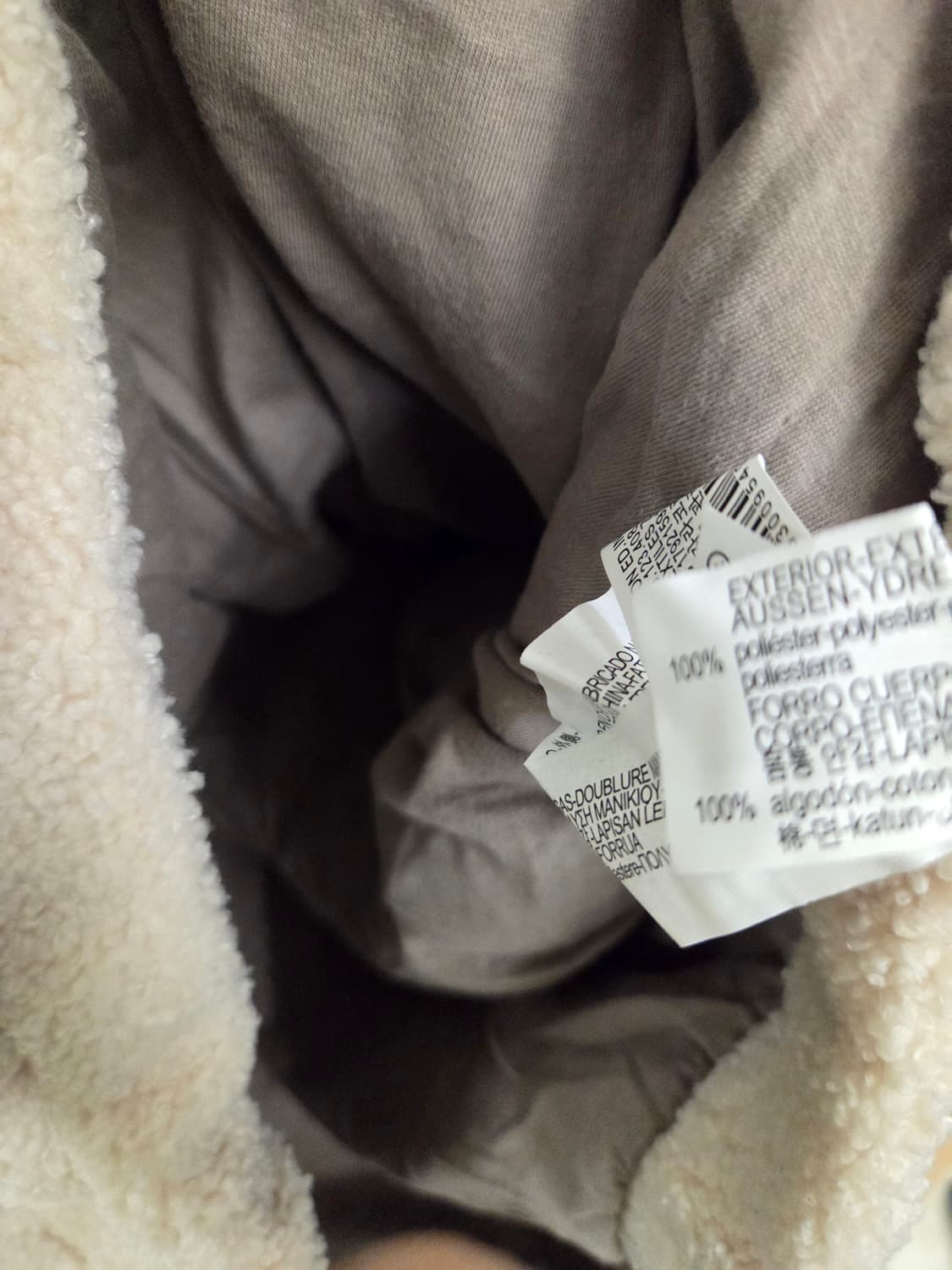 자라 뽀글이 반집업 아노락 상품이미지3