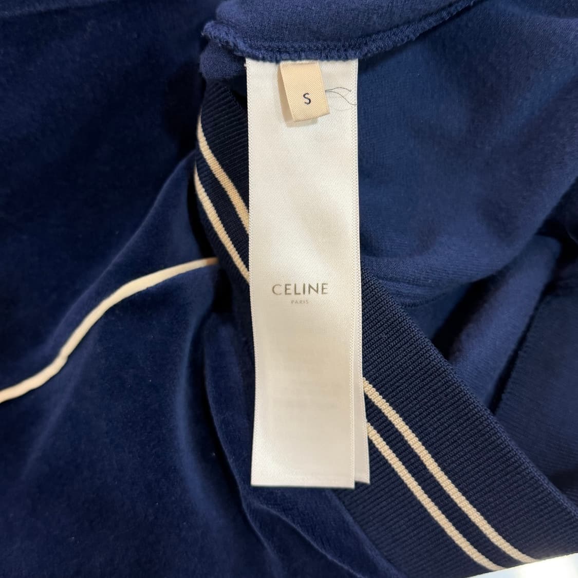 [리오브] 셀린느 트리오페 벨루어 트랙 벨벳 집업 상품이미지5