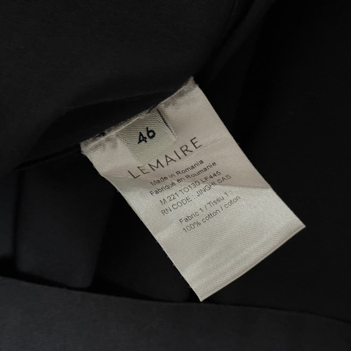 르메르 22SS 바뢰즈 셔츠 블랙 46 상품이미지4