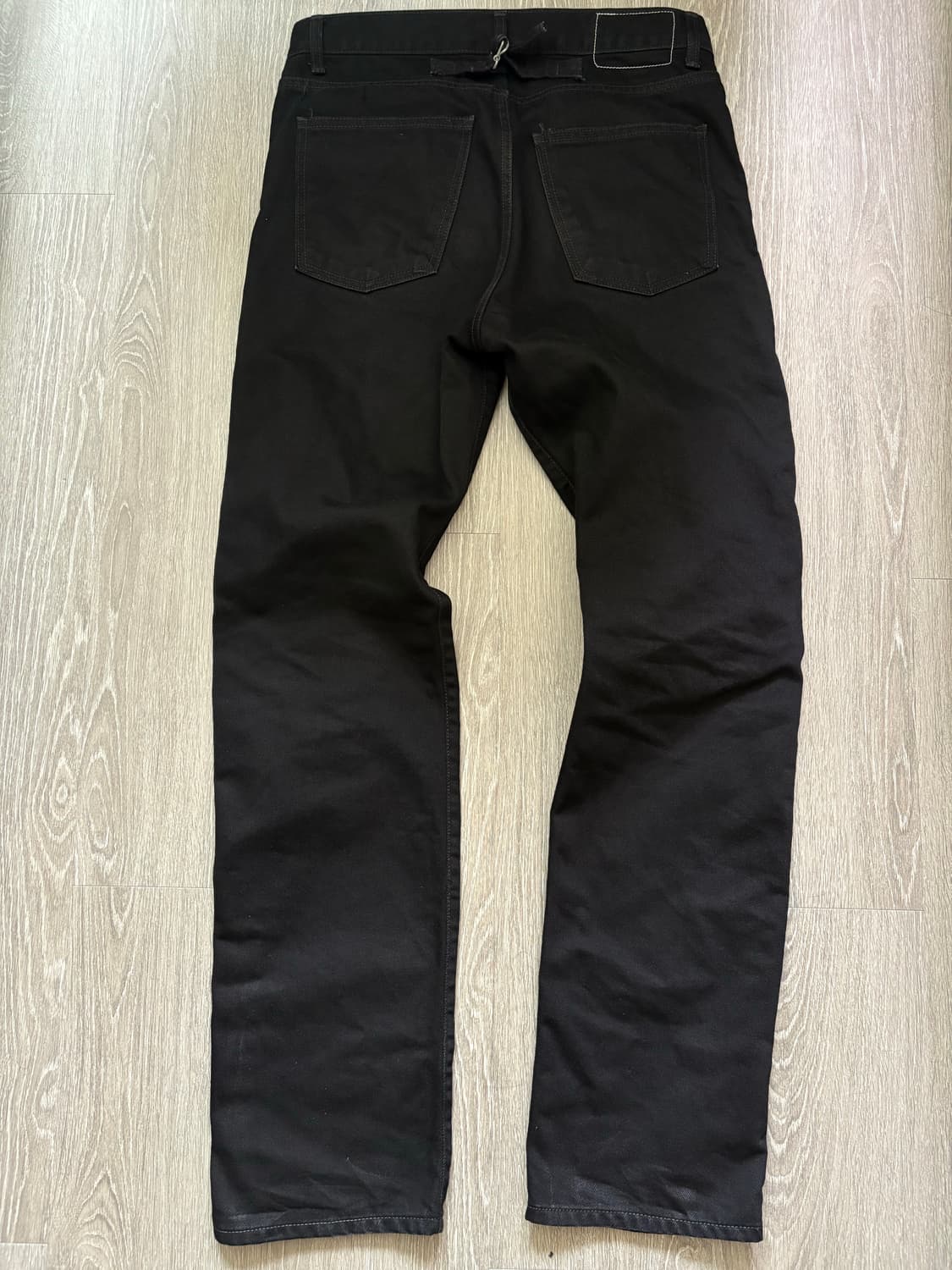 Hyae)1947 Cinch Back Raven Black Straigh 상품이미지3
