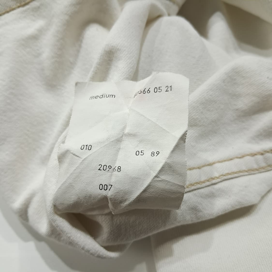 CL698 M 리바이스 80s 60566 펄스냅 오프화이트 웨스턴셔츠  상품이미지6