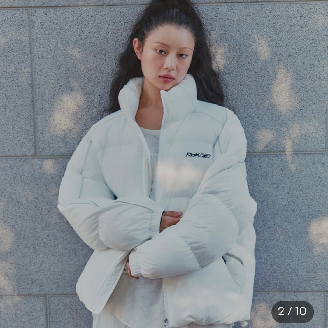 (서지수 패딩)리복 프리미어 볼 패딩 블랙 상품이미지3