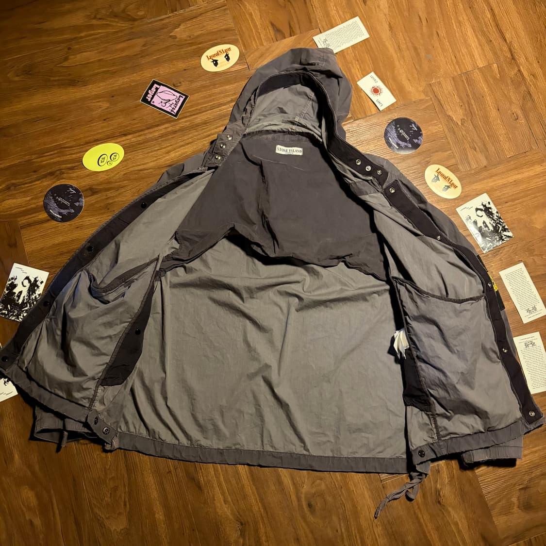 90s Stone Island 아카이브 가먼츠 다이드 로고 자켓 상품이미지4