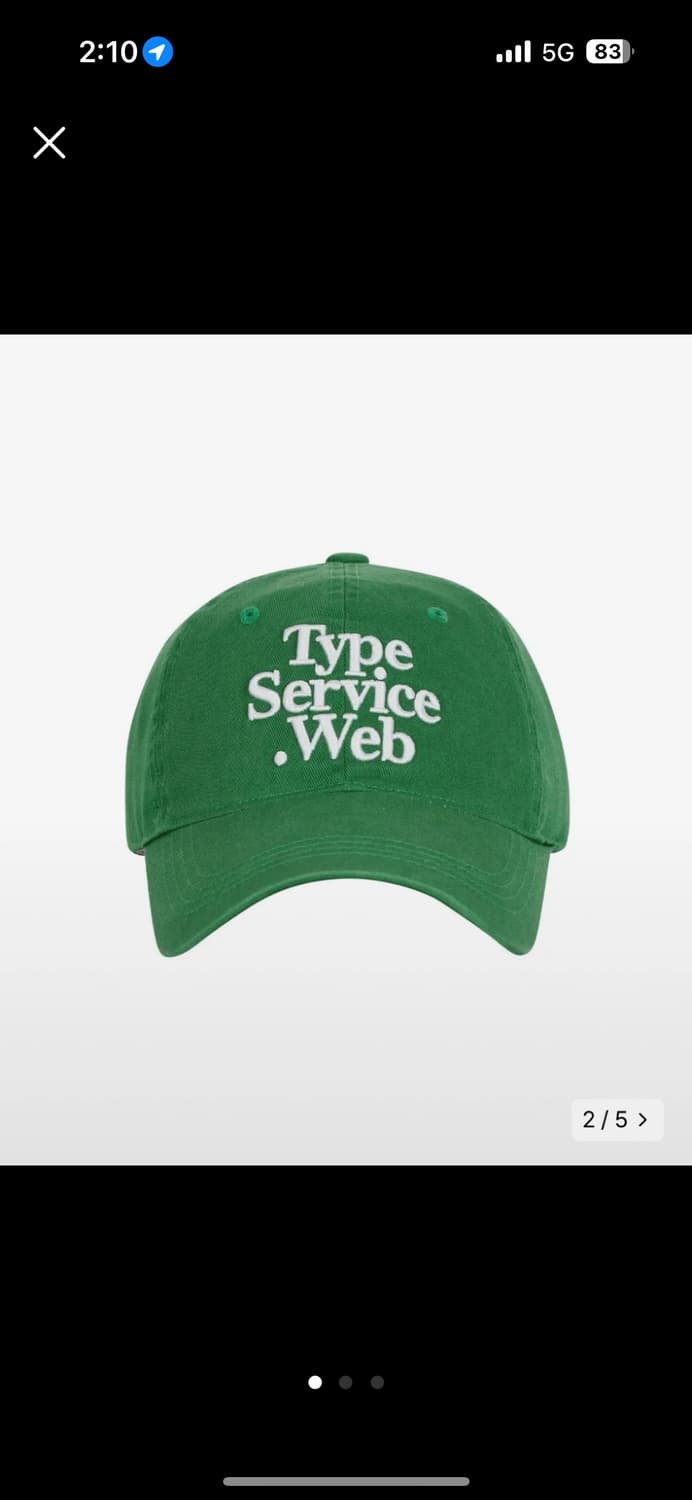 (새상품) 타입 서비스 Typeservice 볼 캡 모자 상품이미지2