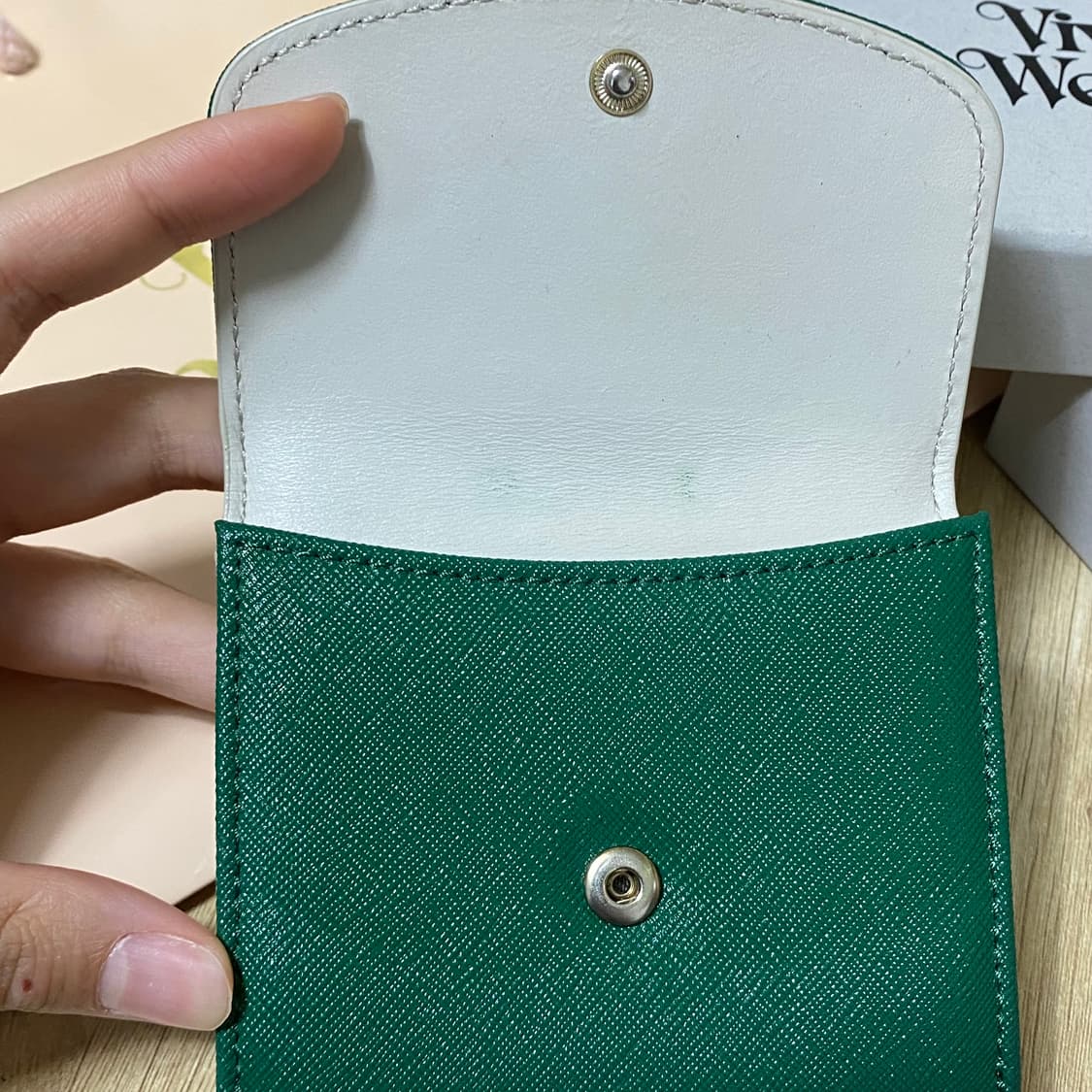 비비안웨스트우드 그린 반지갑 박스 쇼핑백 포함 상품이미지2