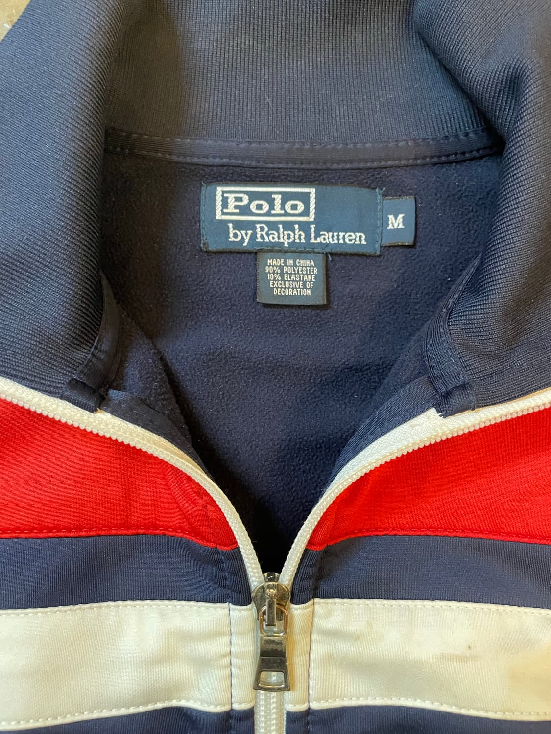폴로 랄프로렌 빅포니 배색 트랙 자켓 져지 다크네이비 상품이미지5