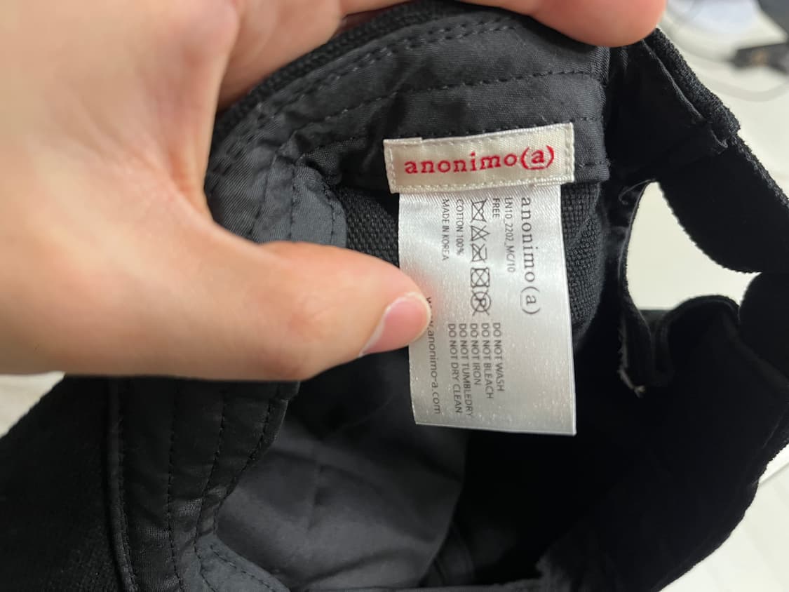 [아노니모아노니마] 김원중 볼캡_플라워 자수 (블랙) 상품이미지5