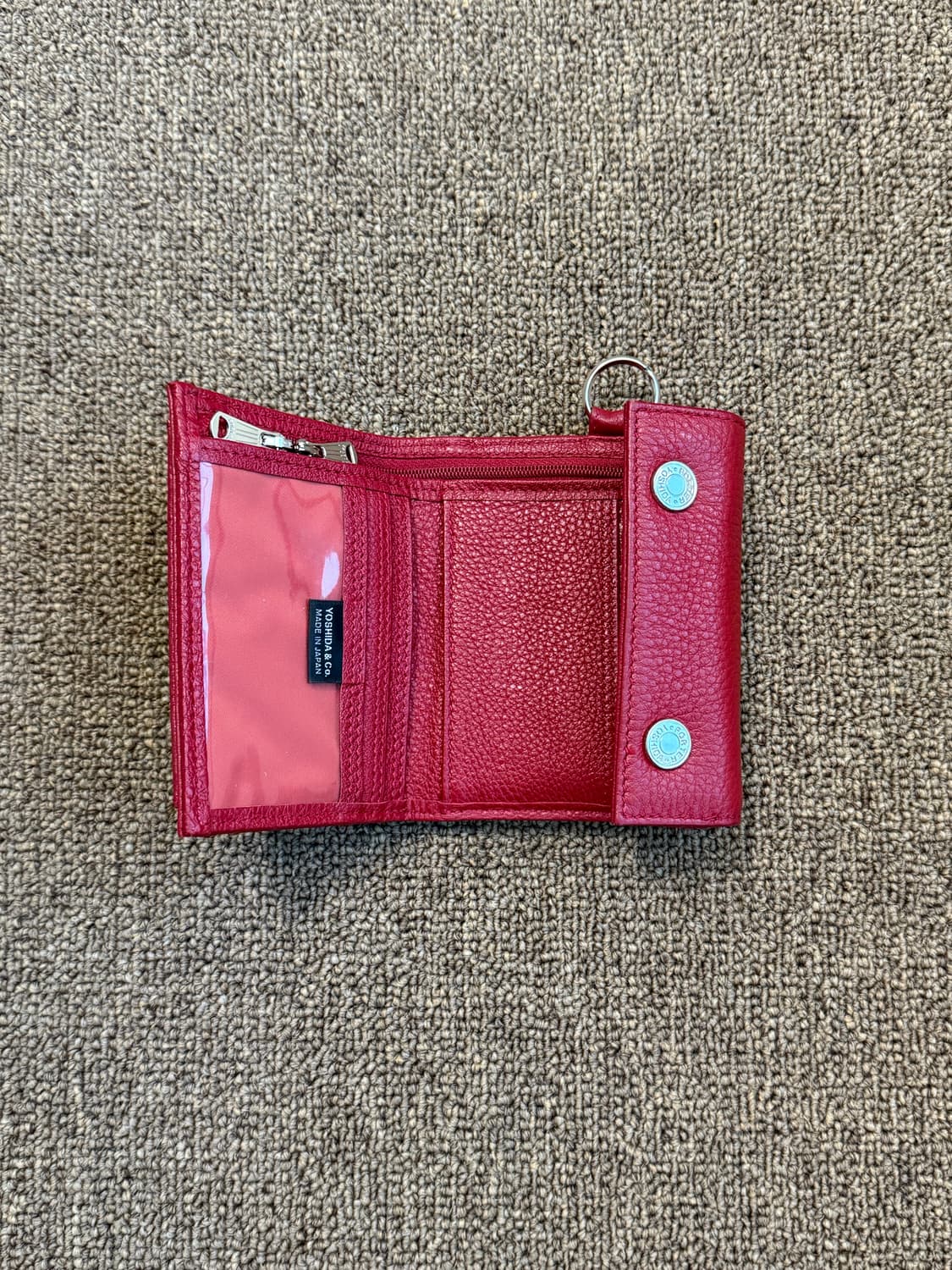 Yoshida Porter 요시다포터 포켓 퍼스 쉬링크 레드 카드지갑 상품이미지2