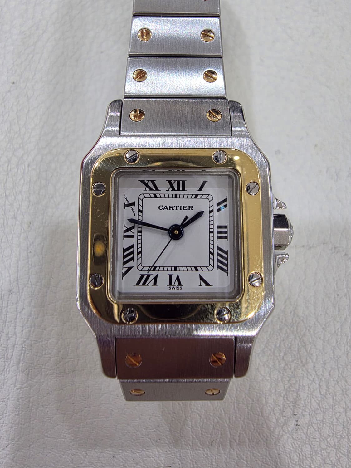 까르띠에 산토스 까레 콤비 시계 정품 상품이미지1