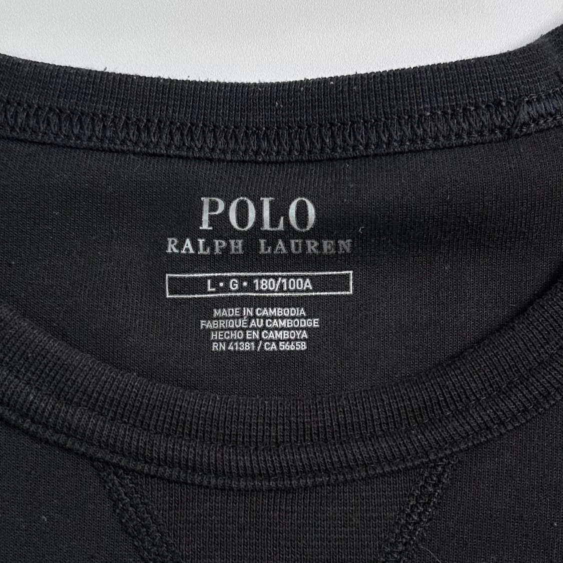 폴로 랄프로렌 빅포니 블랙 맨투맨 상품이미지5