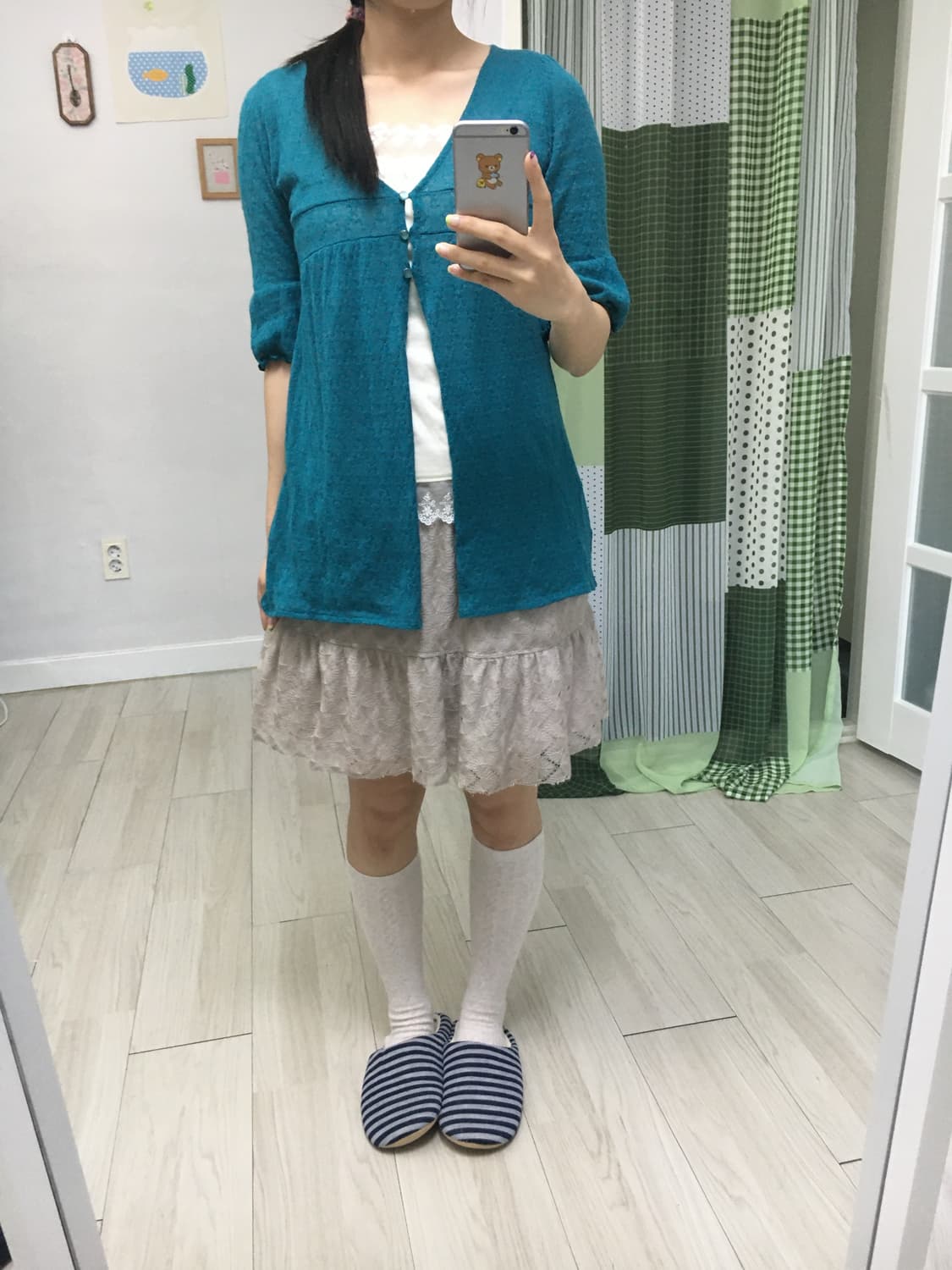 애쉬 니트 미니 스커트 상품이미지8