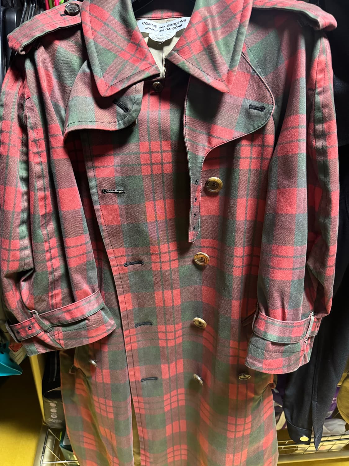 꼼데가르송 체크자켓 상품이미지1