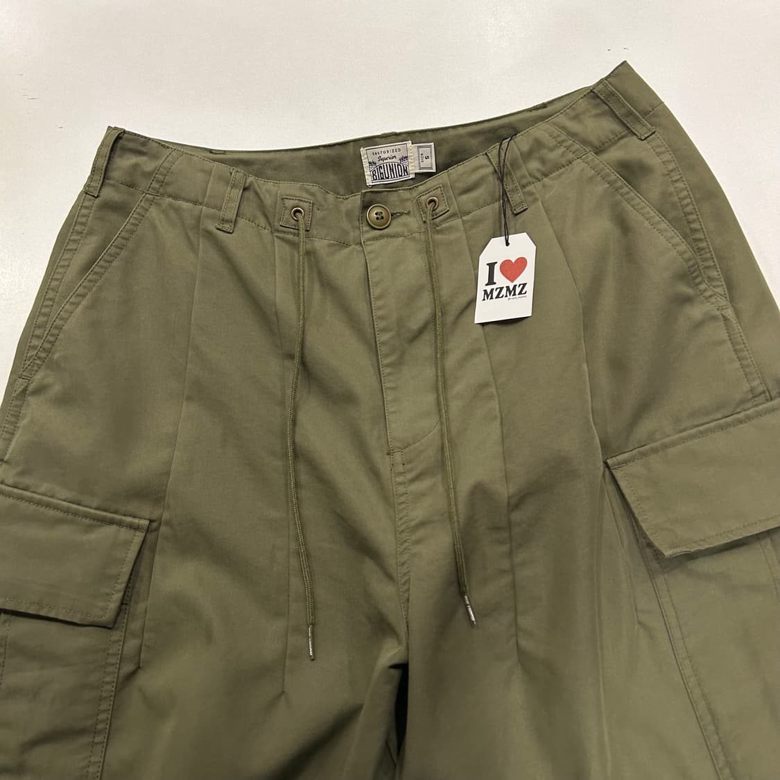 [S] 빅유니온 카키색 카고 와이드 팬츠 B5 상품이미지3