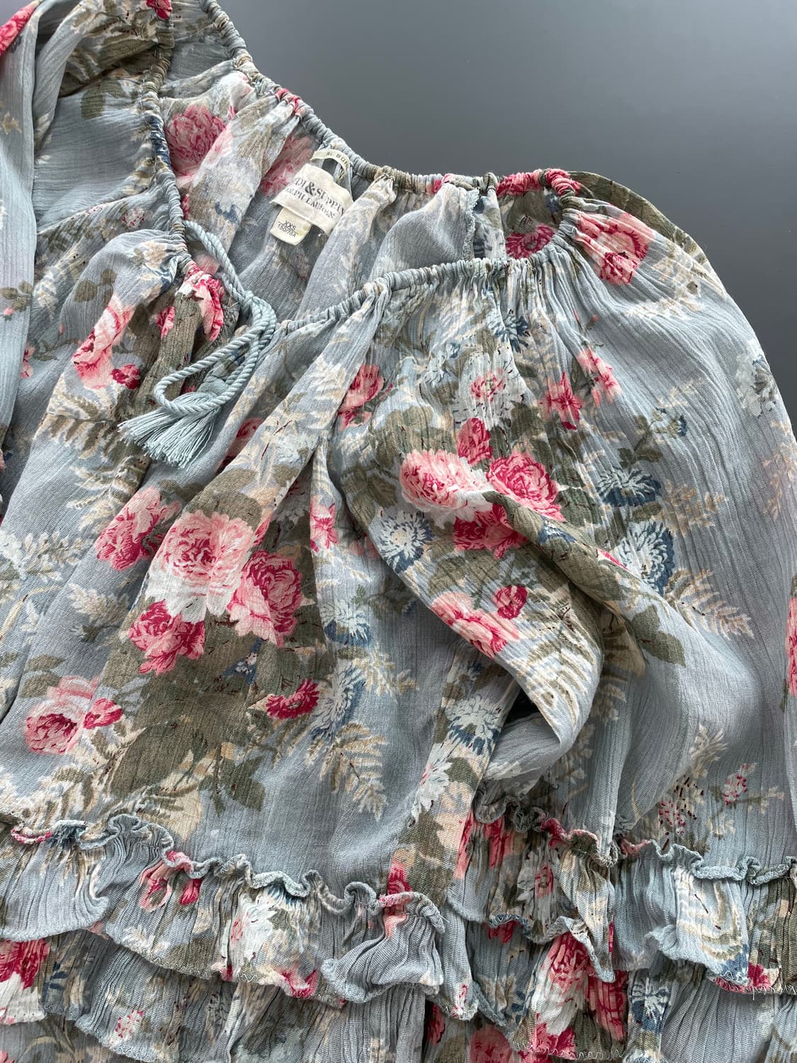 [XXS] 폴로 랄프로렌 데님 서플라이 보헤미안 플라워 프린팅 블라우스 상품이미지3