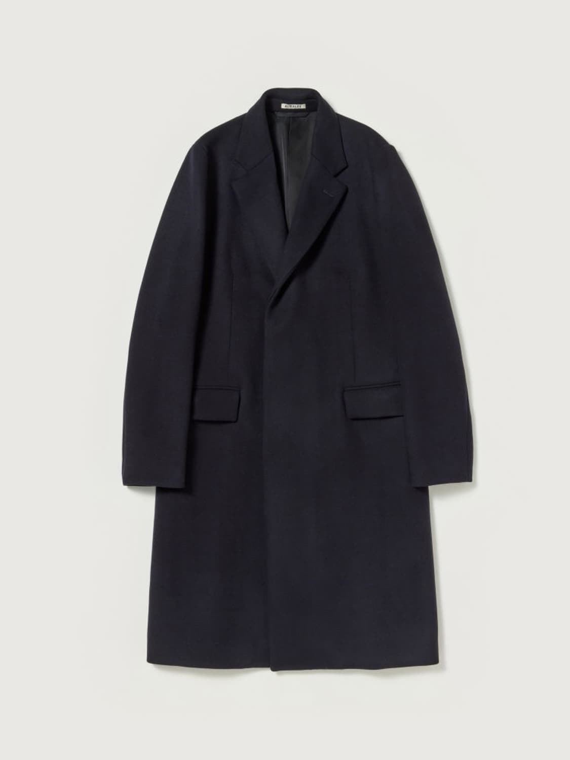 오라리 22aw 슈퍼 파인 멜튼 울 체스터필드 코트 5사이즈 다크네이비 상품이미지2