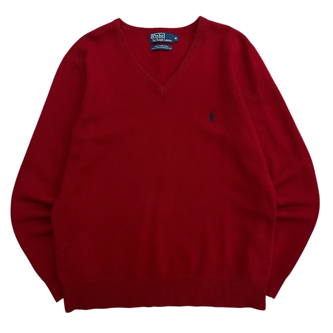 폴로 랄프로렌 네이비포니 레드 브이 니트 M 상품이미지2