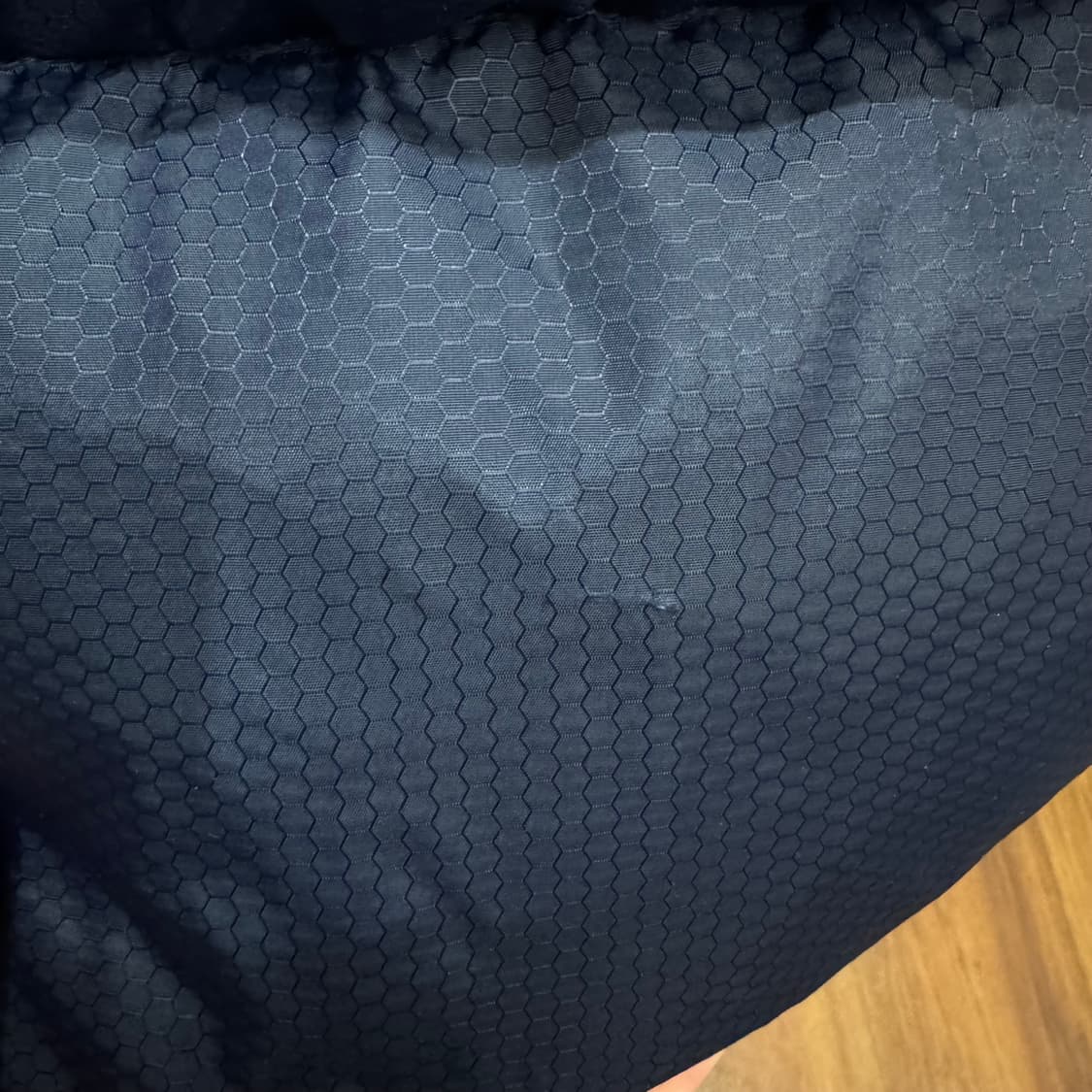 타미 진스 구스다운 패딩 점퍼 후면 로고 포인트 네이비 레드 상품이미지10